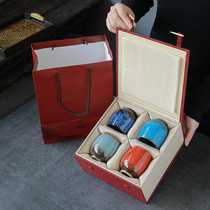 Juego de Tazas de Té Elegantes de 150 ml con Caja de Regalo, Juego de Tazas de Café Espresso, Taza de Cerveza al por Mayor, Vaso de Té, Vaso de Whisky, Juego de Tazas de Cerámica - Product Image 2