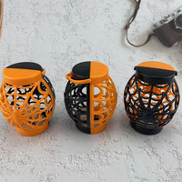 Halloween plat citrouille araignée LED accessoires lanterne Halloween accessoires fête décoration atmosphère décor fournitures