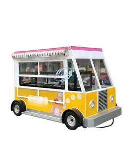 Multifunctional Mobile Street Food Cart, Portable Night Market Concession Trailer Serving Burgers, Hot Dogs, Fries - Product Image 4