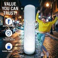 Pilier lumineux LED gonflable personnalisé pour publicité extérieure, colonne décorative pour mariage et fête, imperméable et durable, directement de l'usine