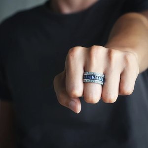 Vintage Eternity Band Ring Rose Gold Plated/Gold Moissanite Unisex Royal <b>Wedding</b> Jewelry Timeless Elegant Gift Fashion Accessory - Product Image 1