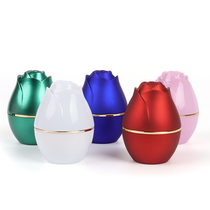 Scatole per Anelli a Forma di Fiore in Plastica con LED Personalizzate, Confezioni per Gioielli da Matrimonio, Scatole per Gioielli da Donna, Vendita all'Ingrosso - Product Image 5