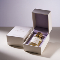 Flacon de parfum vide transparent de luxe à fond épais de haute qualité avec boîte, logo personnalisé MUB 50 ml 100 ml