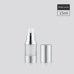 15Ml 30Ml 50Ml Hervulbare Airless Pomp Spray Flessen Goud Roze Draagbare Cosmetische Cosmetische Reizen Fles