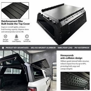 Cubierta Impermeable de Aluminio para Camioneta, Tipo Camper Ute, para GMC Sierra/RAM1500/Toyota Tundra de 6.5 pies, Modelos <span class=keywords><strong>2013</strong></span>-2026 - Product Image 4