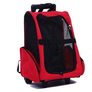 Sac à dos de transport pour animaux de compagnie avec roulettes, fabriqué en usine BSCI, sac de voyage pour chien et chat, sac de transport à roulettes pour animaux de compagnie - Product Image 1