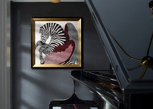 Toile imprimée moderne blanc et noir, peintures artistiques murales - Product Image 4