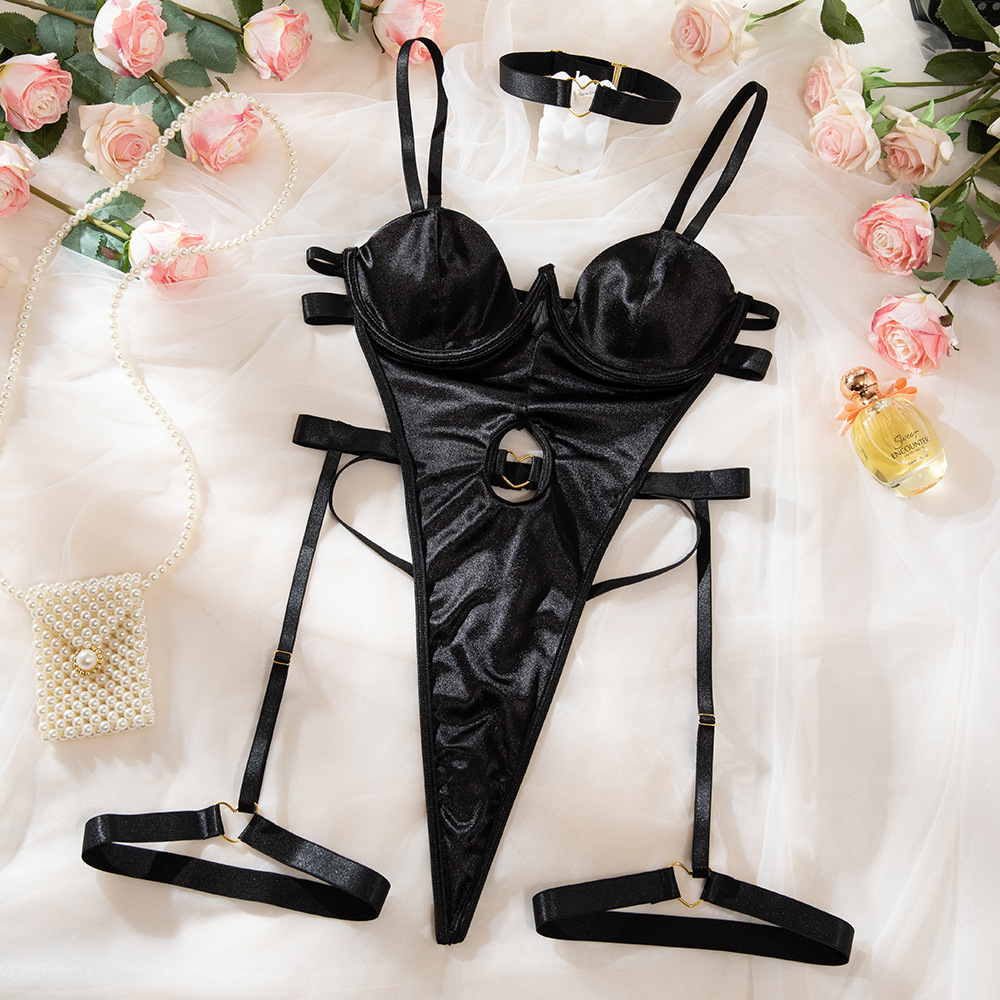 Hot Selling Black Sexy Leather Lingerie Women Underwear See Through Open in  Bedroom Sexy Lingerie| Alibaba.com