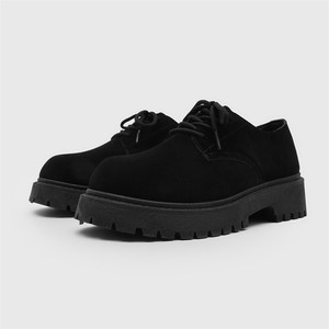 Derby Shoes 2026 New Spring Autumn Low-top for <b>Boots</b> Men's Retro <b>Work</b> Lace-up Thick-soled Height Increasing All-match <b>Leather</b> - Product Image 3
