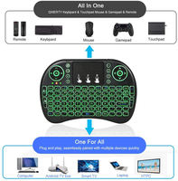 Miniteclado inalámbrico portátil i8 2,4G, con panel táctil y receptor USB, Control remoto para portátil, PC, tabletas, Mac, TV, Xbox, PS3