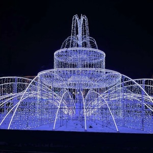 Luces LED 3D Dinámicas Personalizadas para Proyectos al Aire Libre, Precio de Fábrica, Luces con Motivos de Fuentes Gigantes 3D para Decoraciones Navideñas Comerciales - Product Image 5