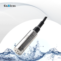 Capteur de niveau de liquide submersible GLT500 0-200m Transmetteur de niveau de réservoir d'eau, sortie 4-20mA RS485, acier inoxydable 316L, IP68