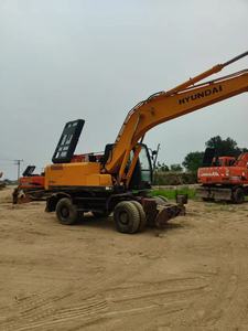In Stock Hyundai 210W-7 Wheel Excavator Used Machinery Ideal for Municipal Projects CE Certified Original Engine Breaker - Product Image 2