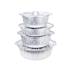 Bandeja de aluminio 6x9 para llevar, hornear y cocinar, contenedor de aluminio con <span class=keywords><strong>tapa</strong></span> - Product Image 5