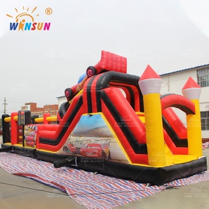 Castillo Inflable con Obstáculos Temático <span class=keywords><strong>de</strong></span> Autos <span class=keywords><strong>para</strong></span> Niños, Uso en Exteriores, Marca WINSUN - Product Image 2