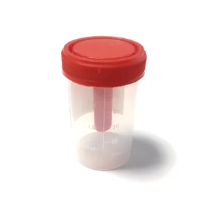 Medische Patiënt Wegwerp Test Steriele Plastic Schroefdeksel Ontlasting Container Met Of Zonder Lepel