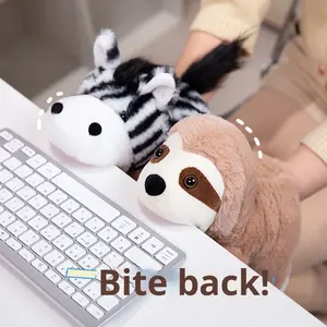Títeres de Mano con Forma de Animales, Guantes con Boca Móvil, Muñecos Interactivos de Peluche, Juguetes con Apertura de Boca Manual, Regalo para Festivales - Product Image 2