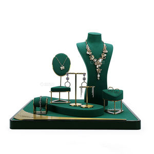 Expositor de Joyería de Lujo Personalizado Shero Factory: Soporte Metálico de Terciopelo para Pendientes, Collares y Colgantes, Set de Accesorios para Exhibición de Joyas - Product Image 4