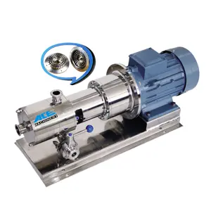 Hochscheren-Drei-Stufen-Homogenisierpumpe Edelstahl horizontal In-Line Lebensmittelqualität