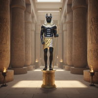 Grande statue d'Anubis en fibre de verre, sculpture de dieu égyptien, décoration intérieure et extérieure, statue d'art égyptien ancien en FRP sur mesure