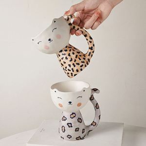 In ceramica Cartoon <span class=keywords><strong>Cat</strong></span> tazza da caffè con impugnatura a mano eco-friendly per microonde e lavastoviglie regalo aziendale per uso ufficio o bar - Product Image 1