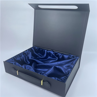Boîte cadeau de luxe personnalisée, portable, haut de gamme, avec couvercle magnétique, écologique, revêtement UV, en forme de livre, pour emballage de mèches de cheveux, type mallette