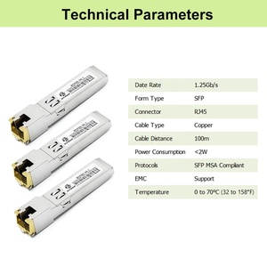 Số lượng lớn giá 10Gbps mô-đun quang học <span class=keywords><strong>SFP</strong></span>-T 100m 1000m 10000m thích ứng tỷ lệ đồng <span class=keywords><strong>SFP</strong></span> để RJ45 1g <span class=keywords><strong>10g</strong></span> cho Juniper <span class=keywords><strong>Cisco</strong></span> tương thích - Product Image 3