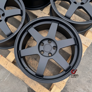 Jantes en alliage d'aluminium forgé de luxe pour voitures particulières, noires, <span class=keywords><strong>6</strong></span> branches, 5 trous, 18, 19, 20, 21 pouces, 5x112, 5x114.3, 5x120 - Product Image 2