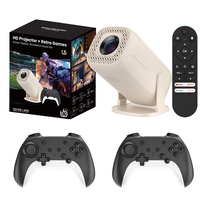 Projecteur de jeu U5 Allwinner H723 Android 14 200 ANSI Lumens 720P natif Décodage WiFi 6 Console de jeu portable Mini Home Cinéma