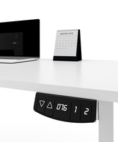 Bureau sur pied électrique convertible moderne personnalisé MFC PB Blister Edge Banding Tabletop Home Office Desk
