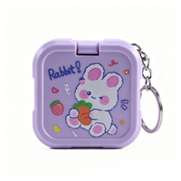 Porte-clés Jeu de Mémoire 3-en-1 avec Miroir de Maquillage Intégré, Lampe Pliable et Sac de Rangement pour Jeu d'Entraînement à la Mémoire