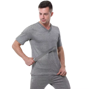 Chemise anti-coupure HPPE à col en V, haute résistance, vêtements de travail de sécurité pour la sécurité, l'industrie, le déménagement et la manipulation du verre - Product Image 3