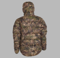Veste d'hiver pour homme en tricot de polyester enduit, camouflage, duvet de canard blanc, coupe-vent, thermique, fermeture éclair, pour la chasse en plein air