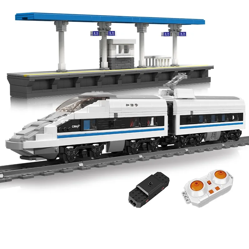 Mal King 12021 World Railway Series Harmony Crh380a Elektrische Meervoudige Eenheid App Rc Assemblage Bouwstenen Voor Kinderen