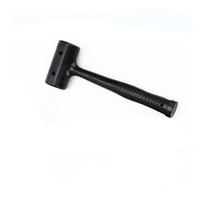 Martillo de goma barato de color negro, martillo de goma amortiguador, martillo de goma