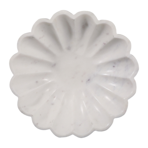 Ciotola Decorativa in Marmo con Bordi Ondulati, Centrotavola Artigianale, Elemento d'Arredo Moderno - Product Image 6