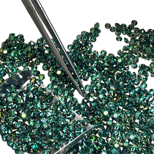 GIGAJEWEジュエリー作り用天然シアン/ブルーグリーンカラー合成宝石モアッサナイト - Product Image 1