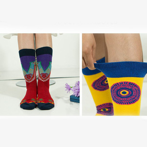 2023 calzini Unisex stampati africani colorati di nuova moda lunghi calzini africani in <span class=keywords><strong>cotone</strong></span> <span class=keywords><strong>100</strong></span>% - Product Image 6