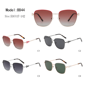 Lunettes de soleil rectangulaires unisexes, monture noire intégrale, protection UV400, style tendance, protection solaire pour adultes - Product Image 3