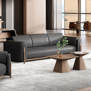 Sảnh khách sạn tiếp tân chờ đợi đồ nội thất thiết lập tùy chỉnh da vải khung gỗ hiện đại tiếp tân đồ nội thất <span class=keywords><strong>sofa</strong></span> bảng thiết lập - Product Image 1