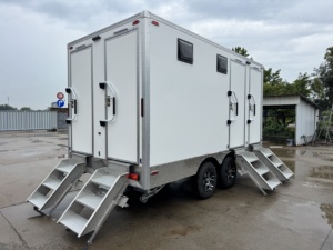 Unité <span class=keywords><strong>de</strong></span> toilettes et <span class=keywords><strong>de</strong></span> douche <span class=keywords><strong>de</strong></span> luxe sur mesure Cogsun, remorque <span class=keywords><strong>de</strong></span> toilettes autonome pour la plage. - Product Image 4