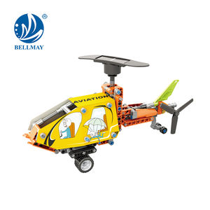 Bemay Toy 254 PCS Kit de experimentos científicos Helicóptero, molino de viento solar, <span class=keywords><strong>barco</strong></span>, <span class=keywords><strong>juguete</strong></span> solar de bloques de construcción 3IN1 - Product Image 4