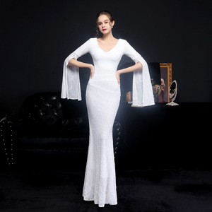 S4303F New Sequin Long Slim Elegant Ball Gowns for Women Evening Dresses - Product Image 6