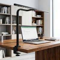 Lampe de bureau LED à pince réglable, grande luminosité, commande tactile, lampe de travail pour étudiants