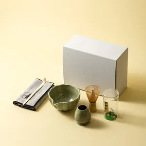 Juego de cuencos de cerámica Chasen Matcha ecológico, batidor japonés, soporte de libros, Kit de Ceremonia de té estilo dinastía Song hecho a mano - Product Image 2
