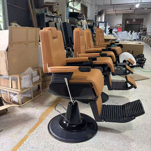 Bán Buôn Tiệm Cắt Tóc Đồ Nội Thất Màu Cam Styling Cạo Râu Ghế Hiện Đại Nhiệm Vụ Nặng Nề Có Thể Điều Chỉnh Làm Tóc Cắt Tóc Ghế - Product Image 5
