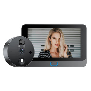 Cámara de Videoportero Inteligente QR-39 con Gran Cámara Circular, Batería Integrada, Seguridad para el Hogar, Monitor de Video Intercomunicador - Product Image 1