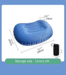Low MOQ Relaxing New Design Inflatable Sleeping Gear Comfortable Crescent Anti-Slip Travel <strong>Pillow</strong> for Camping and Backpacking - Product Image 4
