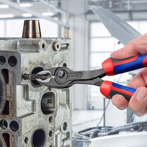 KNIPEX 82 02 200 SB TwinGrip <b>Pliers</b> with front and side gripping capability with comfort handles grey atramentized 200 mm - Product Image 5