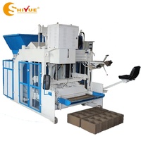 Machine à briques à emboîtement en ciment QMY10-15 Shiyue avec ponte automatique de blocs de béton Machine de fabrication de blocs creux